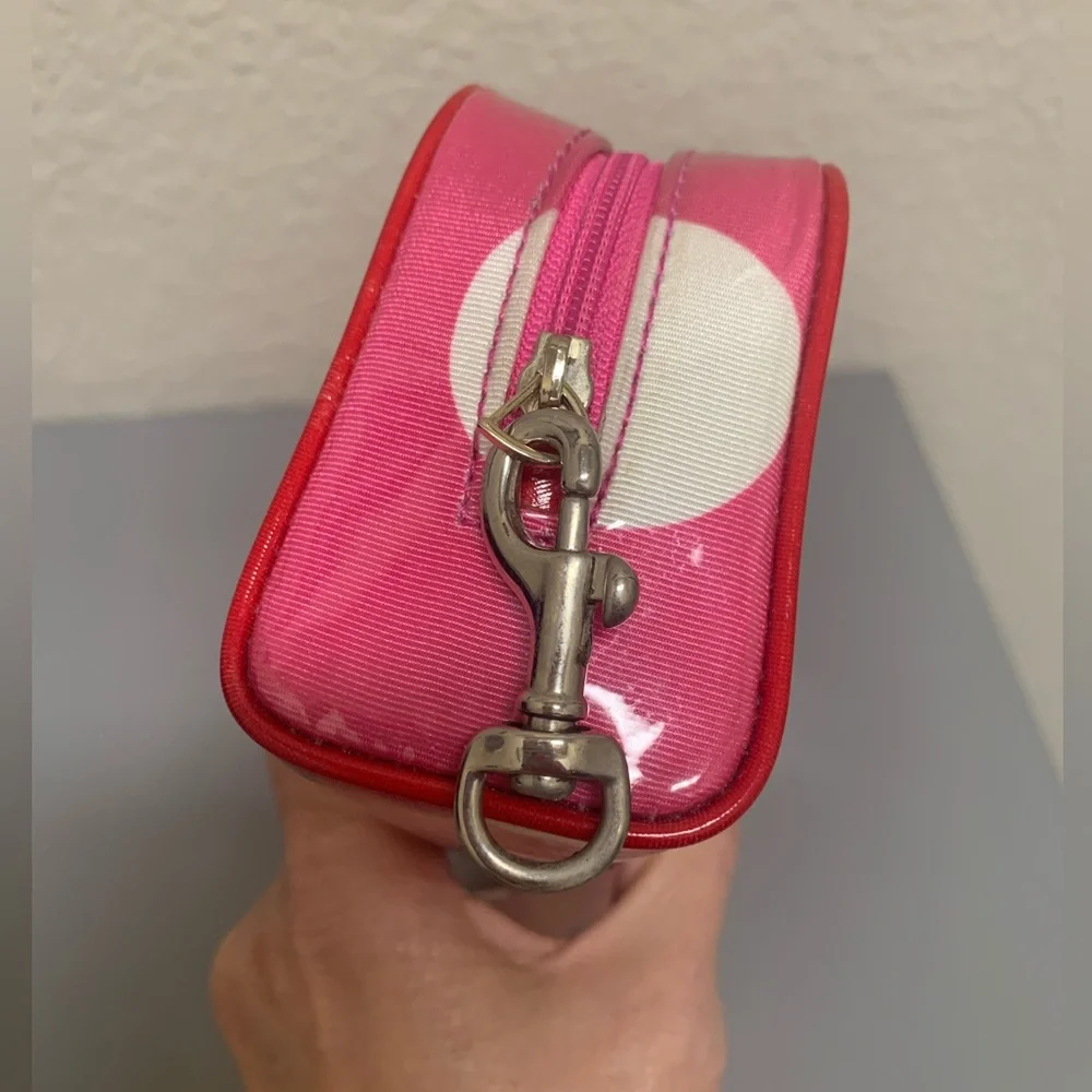 Kate Spade Fuchsia and White Polka Dot Pouch - Picture 7 of 12